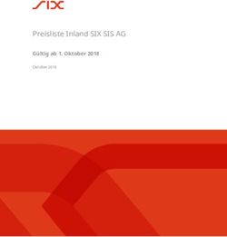 Preisliste Inland SIX SIS AG - G&uuml;ltig ab 1. Oktober 2018 Oktober 2018