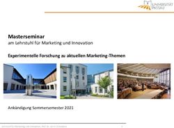 Masterseminar am Lehrstuhl f&uuml;r Marketing und Innovation - Experimentelle Forschung zu aktuellen Marketing-Themen