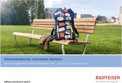 Markenerlebnisse "Schweizer Marken" - Exklusiv-Angebot für Raiffeisen-Mitglieder vom 1. April bis 30. November 2018 - MemberPlus