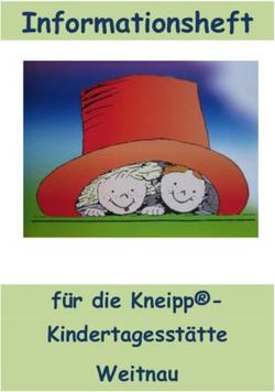 Informationsheft - f&uuml;r die Kneipp-Kindertagesst&auml;tte Weitnau - Markt Weitnau