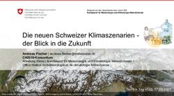 Die neuen Schweizer Klimaszenarien - der Blick in die Zukunft