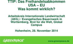 USA - EU TTIP: Das Freihandelsabkommen Was kommt wirklich? - Arbeitskreis Internationale Landwirtschaft (AKIL) / Evangelisches Bauernwerk in ...