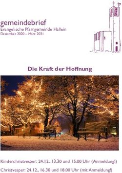 Gemeindebrief Evangelische Pfarrgemeinde Hallein Dezember 2020 - M&auml;rz 2021 - Die Kraft der Hoffnung