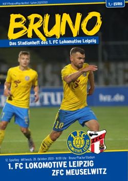 BRUNO - FC LOKOMOTIVE LEIPZIG 12. Spieltag Mittwoch, 28. Oktober 2020 19:00 Uhr Bruno-Plache-Stadion - Lok Leipzig