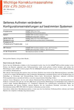 FSN-CPS-2020-013 Wichtige Korrekturmassnahme