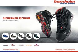 SICHERHEITSSCHUHE KOLLEKTION 2020 / 2021 - WWW.B2BORNHEIM.COM WIR ZIEHEN AN. MIT SICHERHEIT!