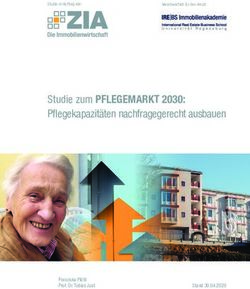 Studie zum PFLEGEMARKT 2030: Pfl egekapazit&auml;ten nachfragegerecht ausbauen - Franziska Pl&ouml;&szlig;l Prof. Dr. Tobias Just Stand 30.04.2020 - ZIA
