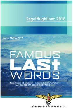 LAS WORDS - Segelflugbilanz 2016 - Aeroclub