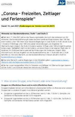 "Corona - Freizeiten, Zeltlager und Ferienspiele" - Hessischer ...