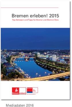 Bremen erleben! 2015 - Mediadaten 2016