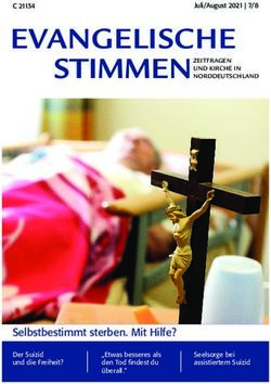 EVANGELISCHE STIMMEN ZEITFRAGEN - Selbstbestimmt sterben. Mit Hilfe? - evangelische-zeitung