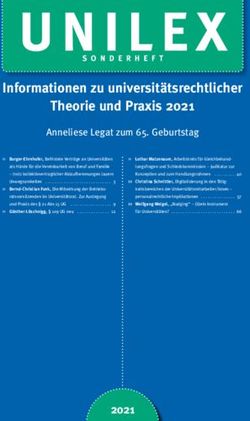 Informationen zu universit&auml;tsrechtlicher Theorie und Praxis 2021