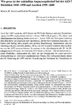 Wie gross ist der zuk&uuml;nftige Anpassungsbedarf bei der AHV? R&uuml;ckblick 1948-1998 und Ausblick 1998-2048