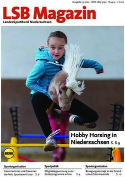Hobby Horsing in Niedersachsen S. 8-9 - Landessportbund ...