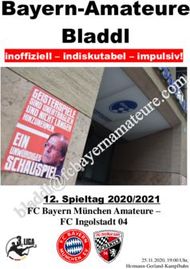Bayern-Amateure Bladdl - FC Bayern M&uuml;nchen Amateure - FC Ingolstadt 04 ...