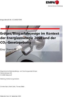 Erdgas/Biogasfahrzeuge im Kontext der Energiestrategie 2050 und der CO2-Gesetzgebung - Empa