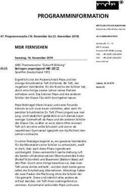 PROGRAMMINFORMATION - MDR.de