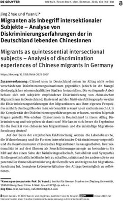 Migranten als Inbegriff intersektionaler Subjekte - Analyse von Diskriminierungserfahrungen der in Deutschland lebenden ChinesInnen - De Gruyter