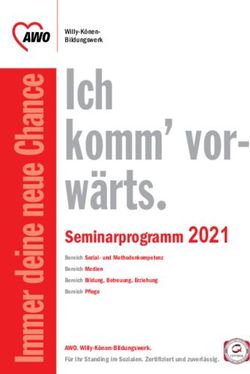 Ich komm' vor-wärts - Seminarprogramm 2020 - Willy-Könen-Bildungswerk