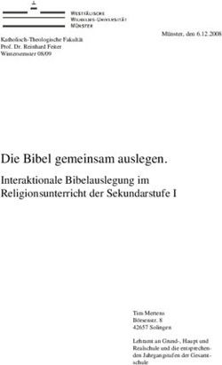Die Bibel gemeinsam auslegen - Interaktionale Bibelauslegung im Religionsunterricht der Sekundarstufe I