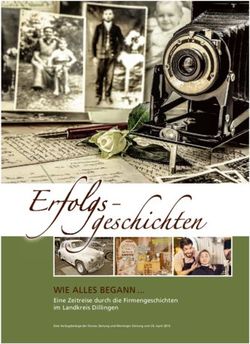 Erf lgfol s- geschichten - WIE ALLES BEGANN ... Eine Zeitreise durch die Firmengeschichten im Landkreis Dillingen