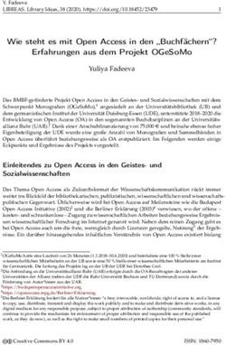 WIE STEHT ES MIT OPEN ACCESS IN DEN "BUCHF&Auml;CHERN"? ERFAHRUNGEN AUS DEM PROJEKT OGESOMO