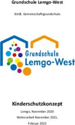 Kinderschutzkonzept - Grundschule Lemgo-West Städt. Gemeinschaftsgrundschule - Lemgo, November 2020