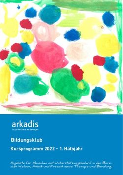 Bildungsklub Kursprogramm 2022 - 1. Halbjahr - Angebote f&uuml;r Menschen mit Unterst&uuml;tzungsbedarf in den Berei- chen Wohnen, Arbeit und Freizeit sowie ...
