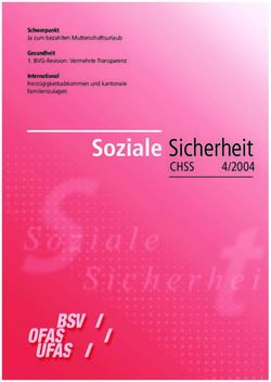 Soziale Sicherheit 4/2004 - CHSS - BSV