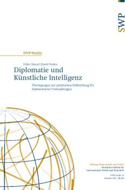 Diplomatie und Künstliche Intelligenz - SWP-Studie - Stiftung Wissenschaft ...