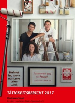 TÄTIGKEITSBERICHT 2017 - Caritasverband für den Landkreis Main-Spessart e.V - Caritasverband für den Landkreis Main ...