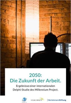 Die Zukunft der Arbeit - 2050: Ergebnisse einer internationalen Delphi-Studie des Millennium Project - Bertelsmann Stiftung
