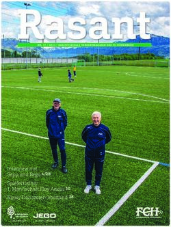 Rasant - Interview mit Sepp und Bego 4/28 Spielertrainer 1. Mannschaft Eloy Aneas 10 Neuer Donatoren-Vorstand 38