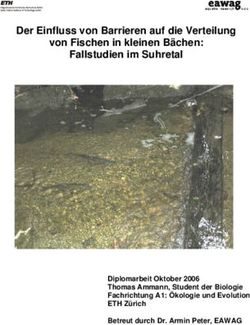 Der Einfluss von Barrieren auf die Verteilung von Fischen in kleinen Bächen: Fallstudien im Suhretal - Diplomarbeit Oktober 2006 Thomas Ammann ...