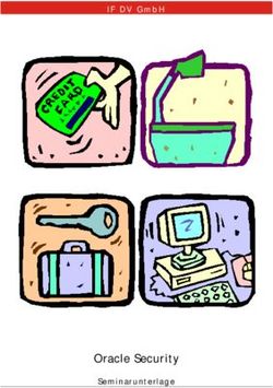 Oracle Security Seminarunterlage - IF DV GmbH