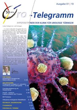 Ausgabe 01 | 19 - Klinik f&uuml;r Urologie T&uuml;bingen