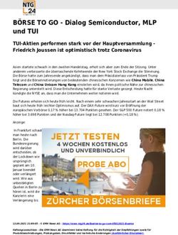B&Ouml;RSE TO GO - Dialog Semiconductor, MLP und TUI - NTG24