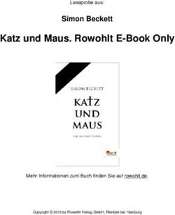 Katz und Maus. Rowohlt E-Book Only - Simon Beckett Leseprobe aus: Mehr Informationen zum Buch finden Sie auf rowohlt.de.