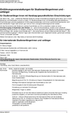 Einf&uuml;hrungsveranstaltungen f&uuml;r Studienanf&auml;ngerinnen und - anf&auml;nger