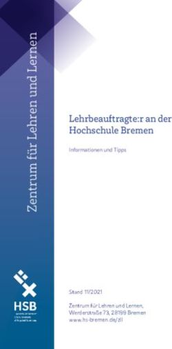 Lehrbeauftragte:r an der Hochschule Bremen - Informationen und Tipps - Stand 11/2021 Zentrum f&uuml;r Lehren und Lernen, Werderstra&szlig;e 73, 28199 Bremen ...