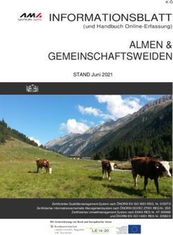 INFORMATIONSBLATT (und Handbuch Online-Erfassung) - ALMEN & GEMEINSCHAFTSWEIDEN