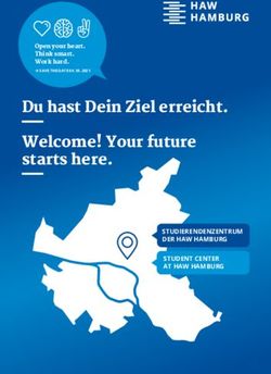 Du hast Dein Ziel erreicht. Welcome! Your future starts here - STUDIERENDENZENTRUM DER HAW HAMBURG STUDENT CENTER AT HAW HAMBURG
