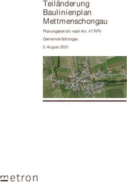 Teil&auml;nderung Baulinienplan Mettmenschongau - Planungsbericht nach Art. 47 RPV Gemeinde Schongau 5. August 2021 - Gemeinde ...