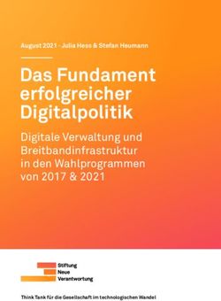 Das Fundament erfolgreicher Digitalpolitik - Digitale Verwaltung und Breitband infrastruktur in den Wahlprogrammen von 2017 & 2021
