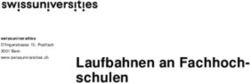 Laufbahnen an Fachhoch-schulen - Swissuniversities