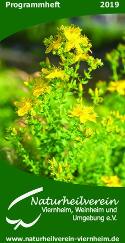 Programmheft 2019 - www.naturheilverein-viernheim.de - Naturheilverein Viernheim