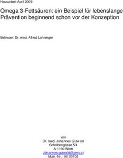 Omega 3-Fettsäuren: ein Beispiel für lebenslange Prävention beginnend schon vor der Konzeption - Betreuer: Dr. med. Alfred Lohninger Hausarbeit ...