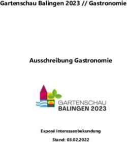 Gartenschau Balingen 2023 // Gastronomie Ausschreibung Gastronomie - Expos&eacute; Interessenbekundung Stand: 03.02.2022
