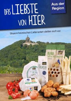 DAS LIEBSTE VON HIER Unsere heimischen Lieferanten stellen sich vor.