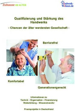 Qualifizierung und St&auml;rkung des Handwerks - Chancen der &auml;lter werdenden Gesellschaft - Barrierefrei - Komfortabel - Serviceportal ...